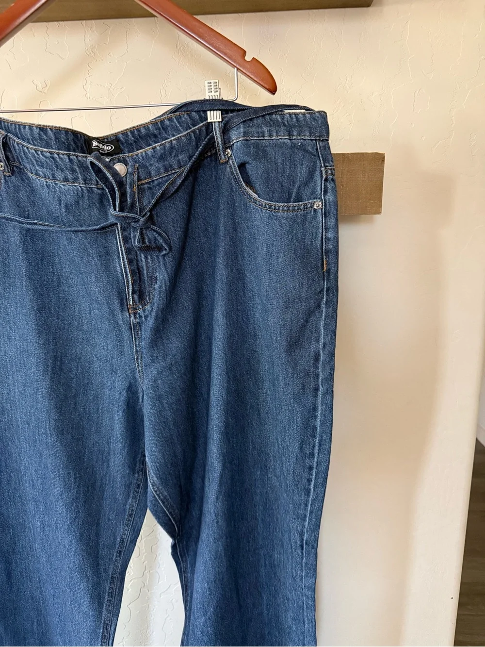 Buffalo Jeans| Belted Denim Jeans in wide Leg,100% cotton•••NWT,Plus size 22